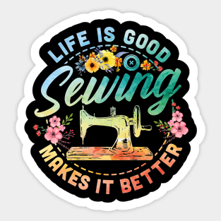 Funny Sewing Sewer Design Sticker